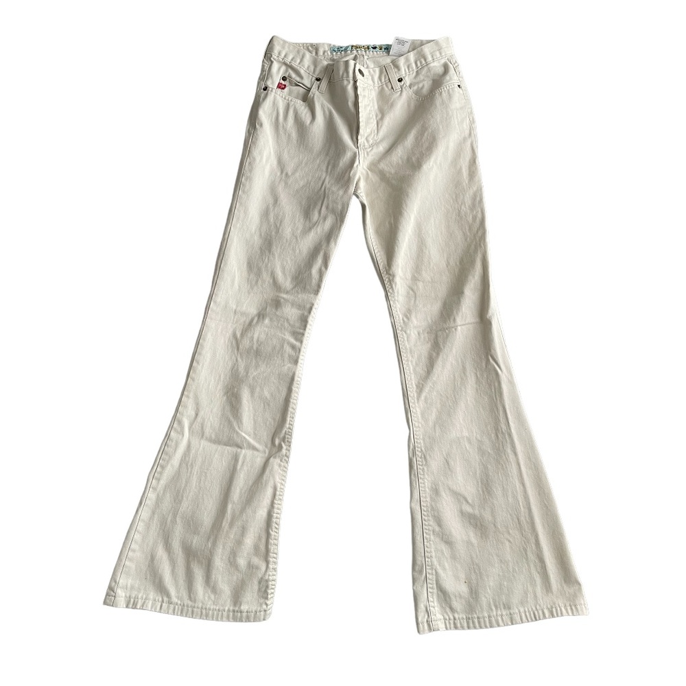 Vintage 90s Mudd Cream Flared Pants